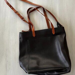 Madewell Zip Top Medium Transport Tote
